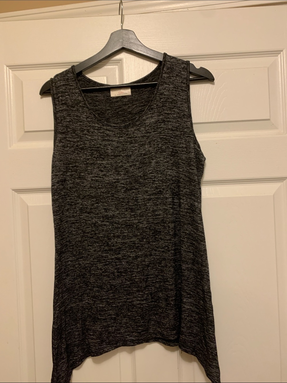 Bobbie Brooks Black Heather Sleeveless Tank Top
